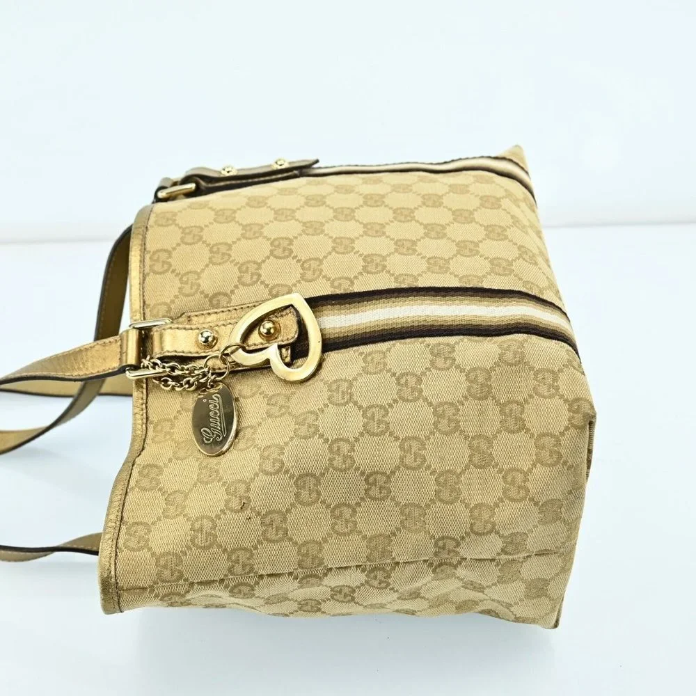 Auth Gucci Sherry Line Gg Pattern Tote #46206G26B - Picture 5 of 12